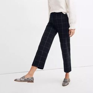 Slim Emmett Wide-Leg Pants Space-Dyed Windowpane